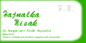 hajnalka misak business card